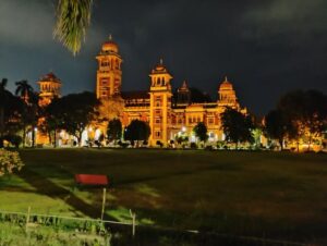 allahabad university night view